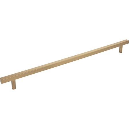 Jeffrey Alexander 18" Center-to-Center Satin Bronze Square Dominique Appliance Handle 845-18SBZ